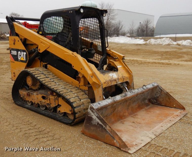 image for item KU9875 2015 Caterpillar 289D  tracked skid steer loader