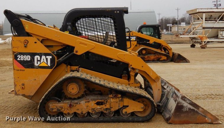 image for item KU9875 2015 Caterpillar 289D  tracked skid steer loader