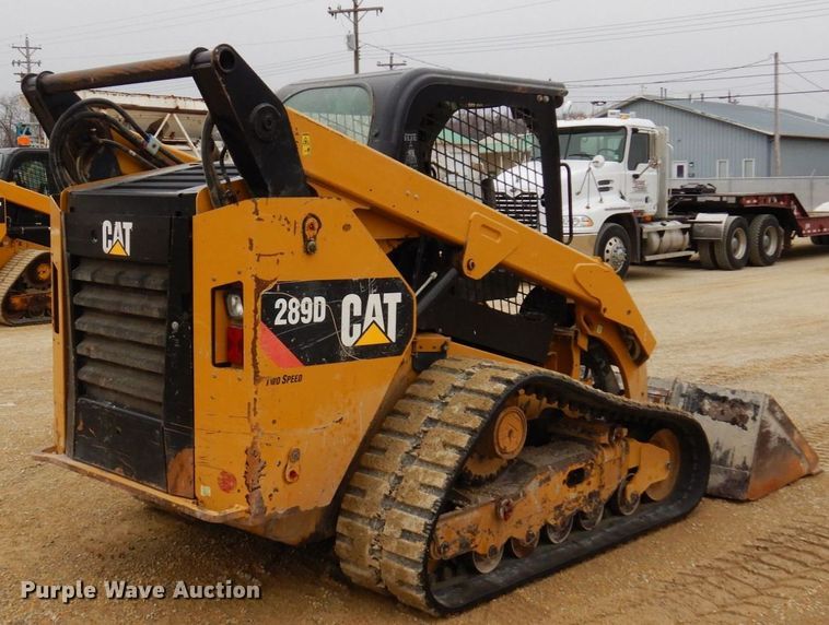 image for item KU9875 2015 Caterpillar 289D  tracked skid steer loader