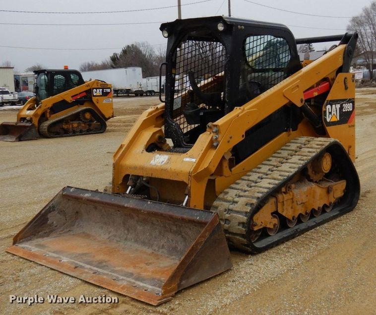 image for item KU9876 2017 Caterpillar 289D  tracked skid steer loader