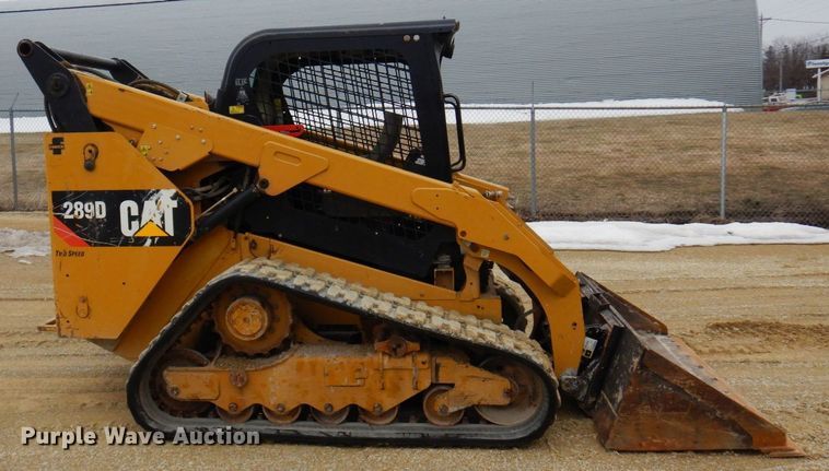 image for item KU9876 2017 Caterpillar 289D  tracked skid steer loader