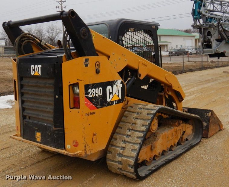 image for item KU9876 2017 Caterpillar 289D  tracked skid steer loader