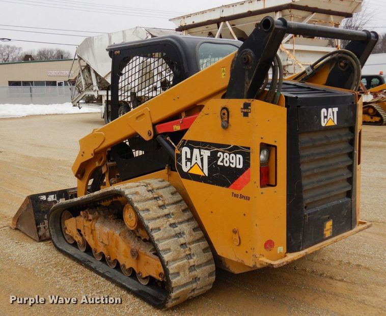 image for item KU9876 2017 Caterpillar 289D  tracked skid steer loader