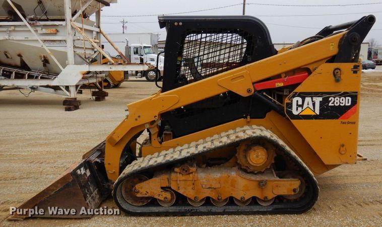 image for item KU9876 2017 Caterpillar 289D  tracked skid steer loader