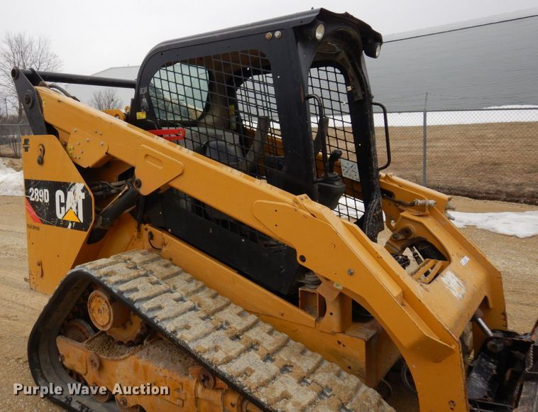 image for item KU9876 2017 Caterpillar 289D  tracked skid steer loader