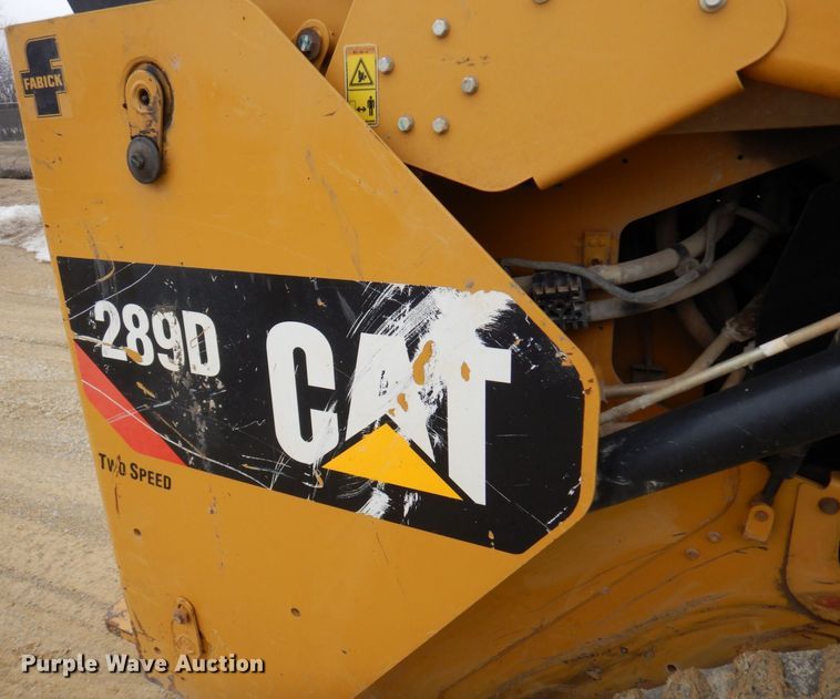 image for item KU9876 2017 Caterpillar 289D  tracked skid steer loader