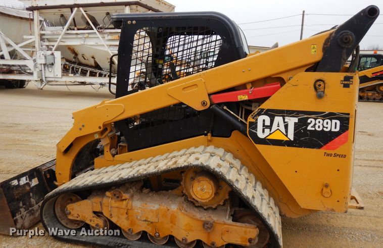 image for item KU9876 2017 Caterpillar 289D  tracked skid steer loader