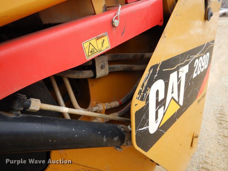 image for item KU9876 2017 Caterpillar 289D  tracked skid steer loader