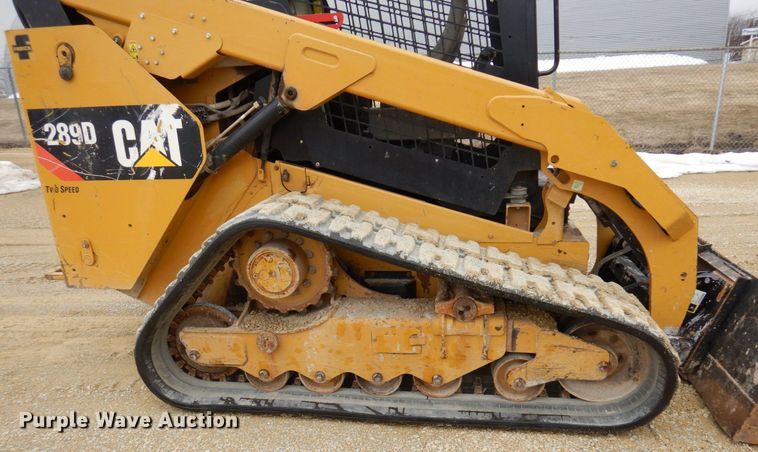 image for item KU9876 2017 Caterpillar 289D  tracked skid steer loader