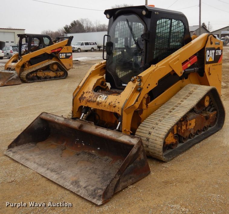 image for item KU9877 2017 Caterpillar 279D  tracked skid steer loader