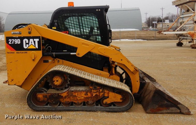 image for item KU9877 2017 Caterpillar 279D  tracked skid steer loader