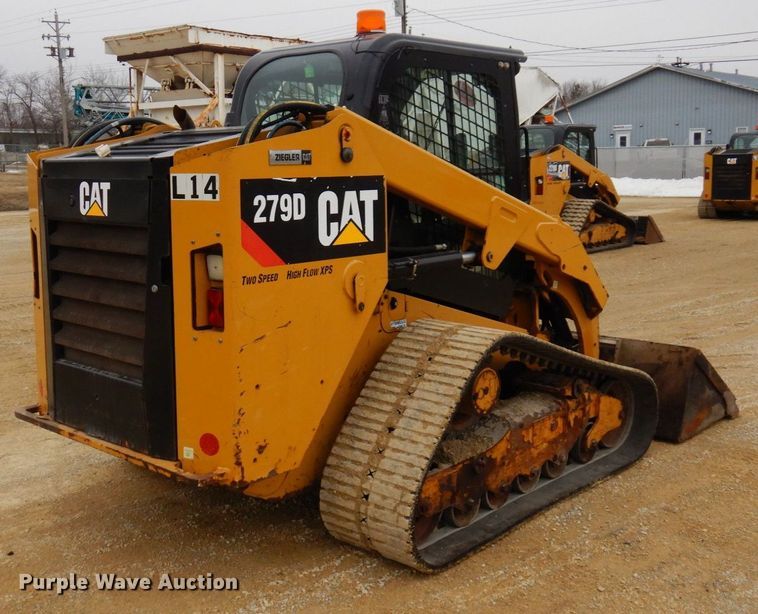image for item KU9877 2017 Caterpillar 279D  tracked skid steer loader