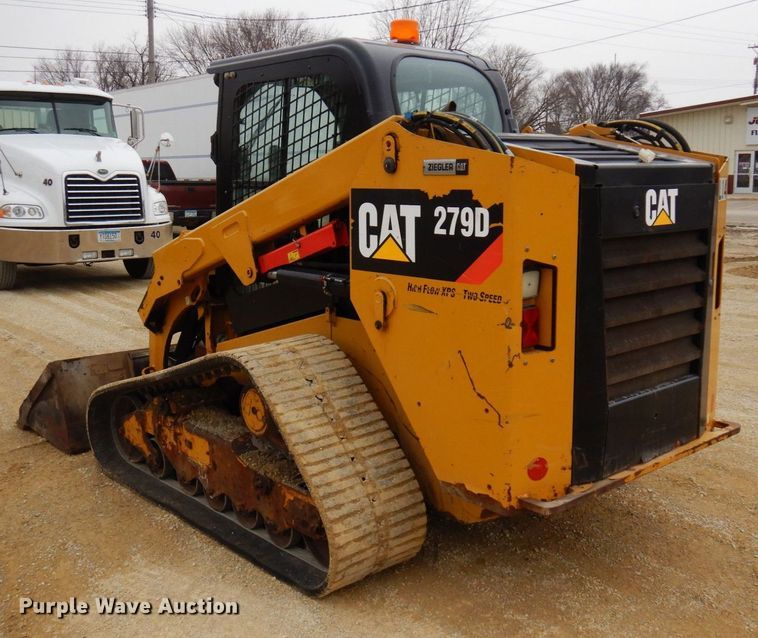 image for item KU9877 2017 Caterpillar 279D  tracked skid steer loader