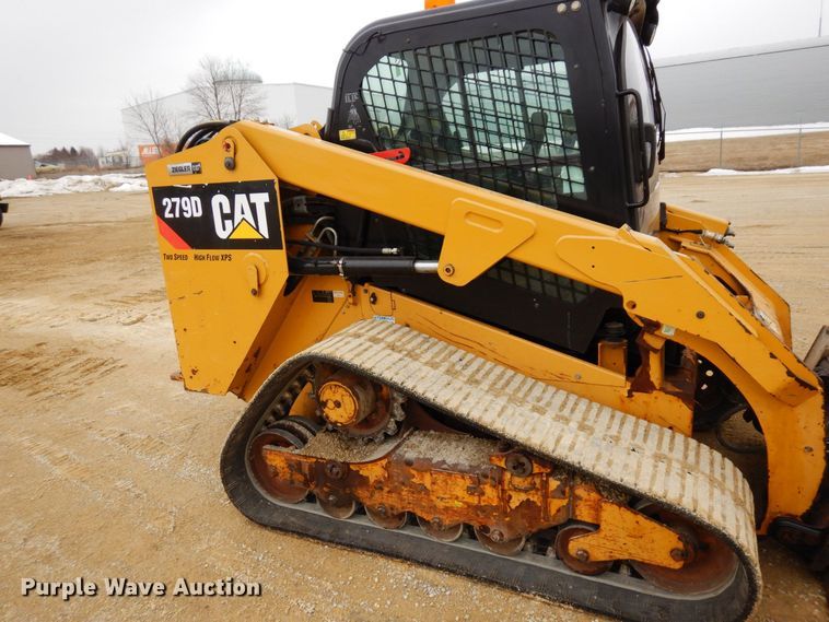 image for item KU9877 2017 Caterpillar 279D  tracked skid steer loader