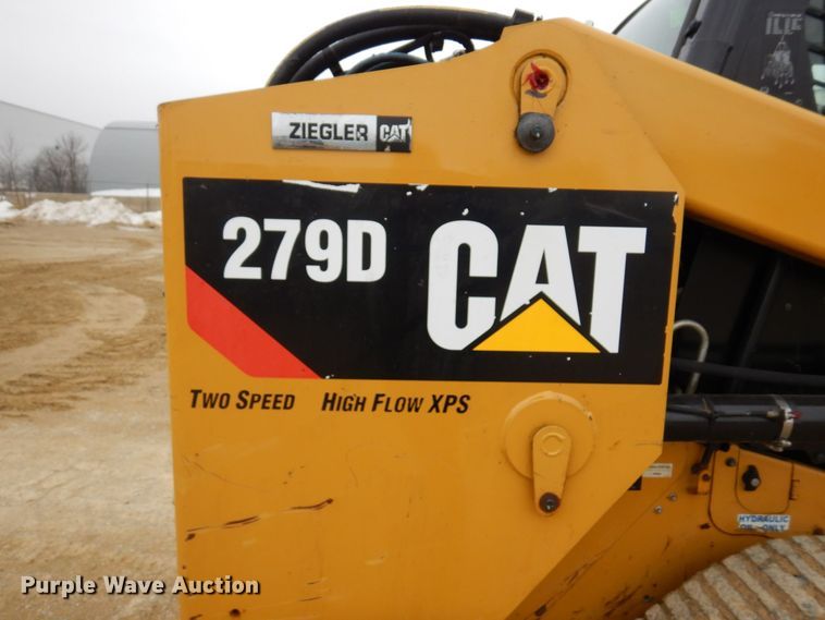 image for item KU9877 2017 Caterpillar 279D  tracked skid steer loader