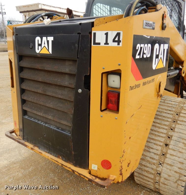 image for item KU9877 2017 Caterpillar 279D  tracked skid steer loader
