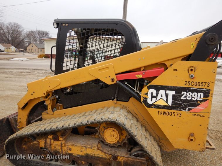 image for item KU9878 2014 Caterpillar 289D  tracked skid steer loader