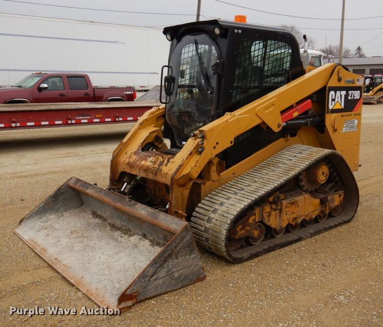image for item KU9879 2017 Caterpillar 279D  tracked skid steer loader