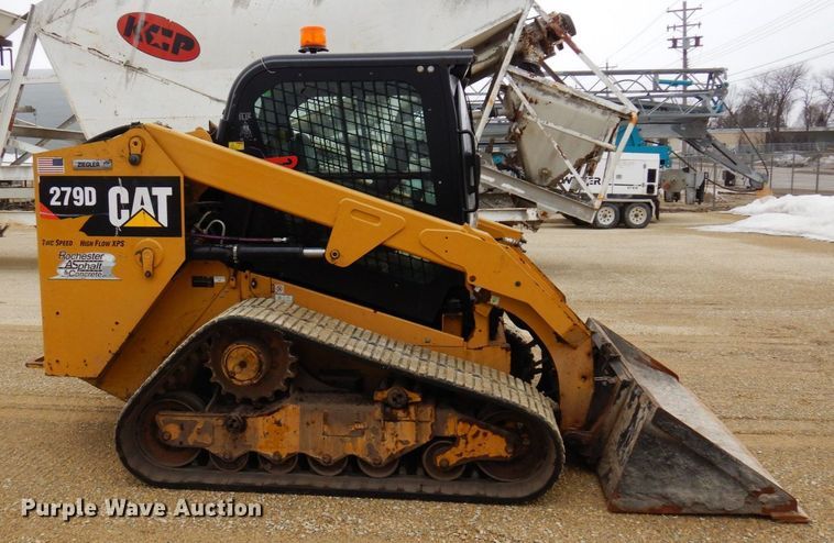 image for item KU9879 2017 Caterpillar 279D  tracked skid steer loader