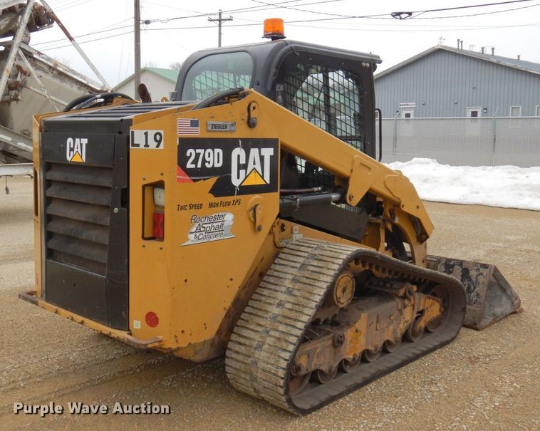 image for item KU9879 2017 Caterpillar 279D  tracked skid steer loader
