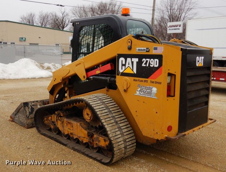 image for item KU9879 2017 Caterpillar 279D  tracked skid steer loader