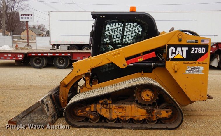 image for item KU9879 2017 Caterpillar 279D  tracked skid steer loader