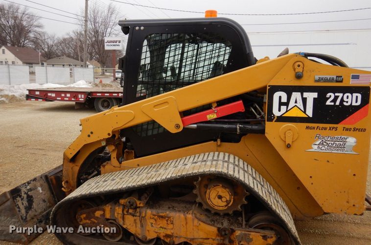 image for item KU9879 2017 Caterpillar 279D  tracked skid steer loader