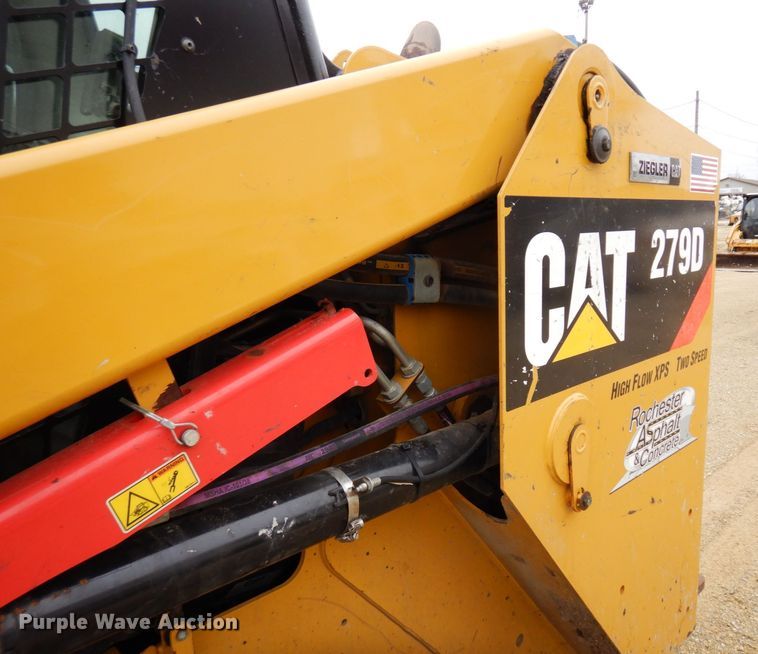image for item KU9879 2017 Caterpillar 279D  tracked skid steer loader