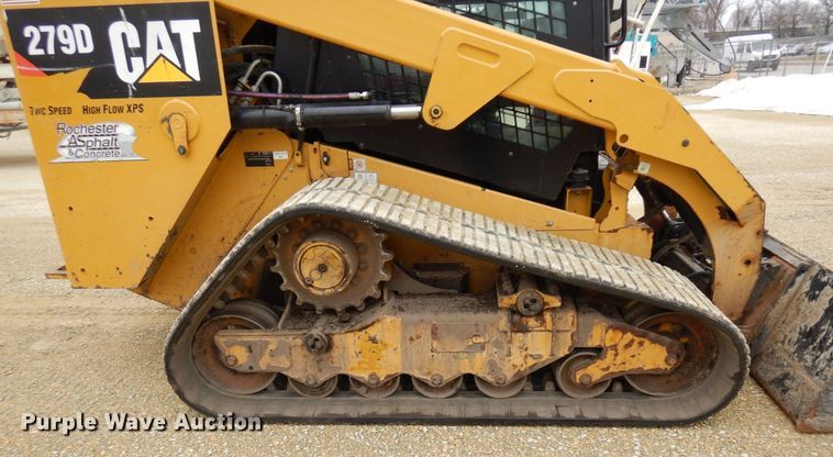 image for item KU9879 2017 Caterpillar 279D  tracked skid steer loader