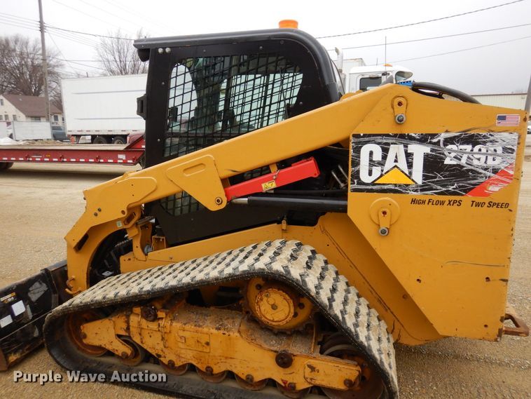 image for item KU9880 2016 Caterpillar 279D  tracked skid steer loader
