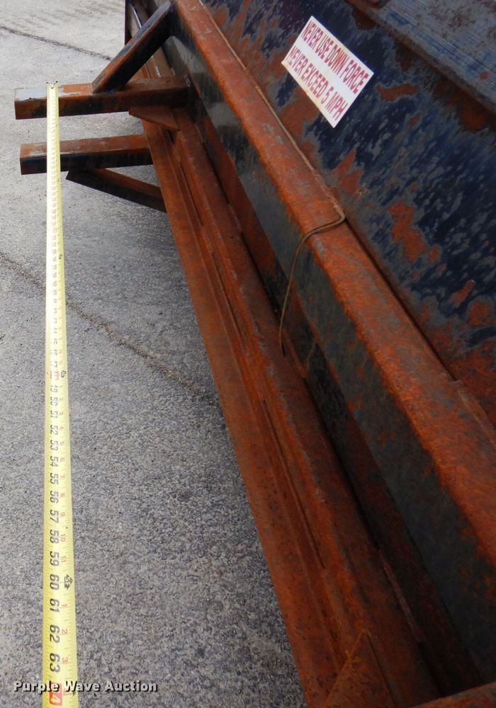 image for item KU9888 Linville  146" W wheel loader snow pusher