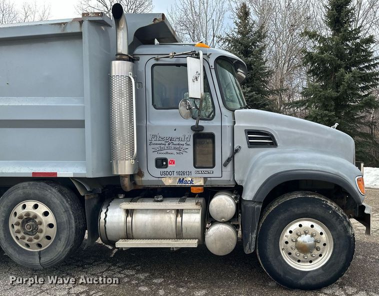 image for item KU9908 2005 Mack CV713 Granite  dump truck