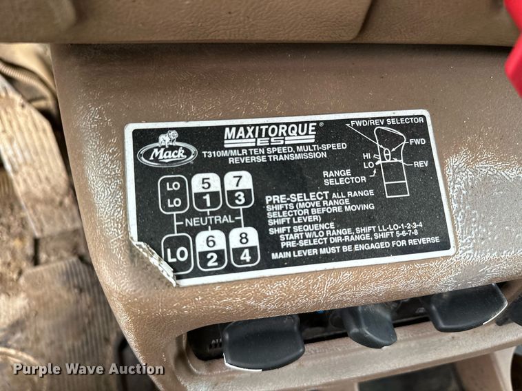 image for item KU9908 2005 Mack CV713 Granite  dump truck