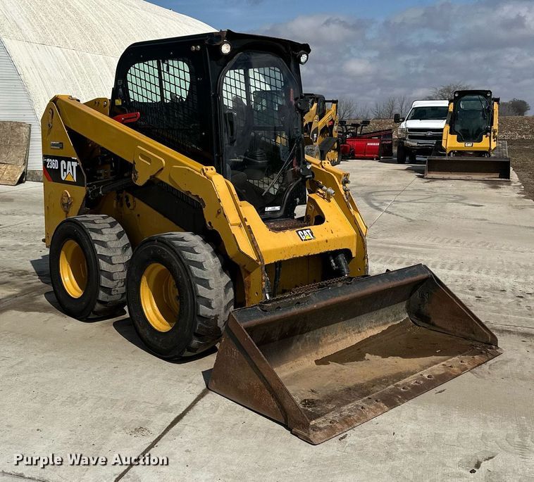 image for item KU9926 2016 Caterpillar 236D  skid steer loader