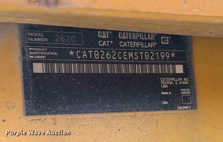 image for item KU9927 2008 Caterpillar 262C  skid steer loader