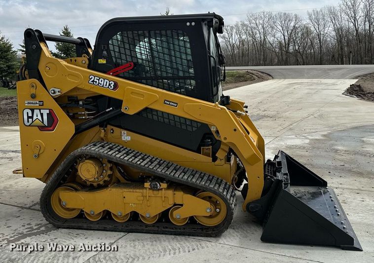 image for item KU9928 2022 Caterpillar 259D3  tracked skid steer loader