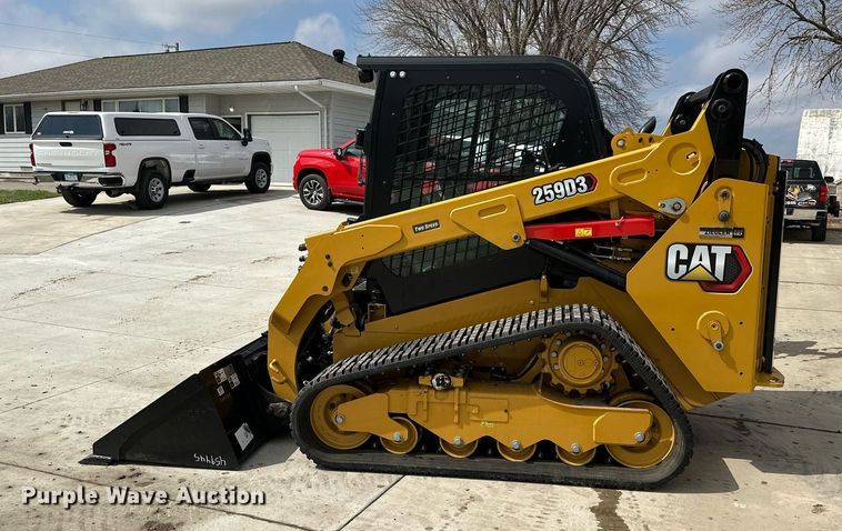 image for item KU9928 2022 Caterpillar 259D3  tracked skid steer loader