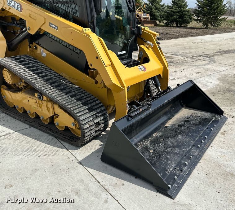 image for item KU9928 2022 Caterpillar 259D3  tracked skid steer loader