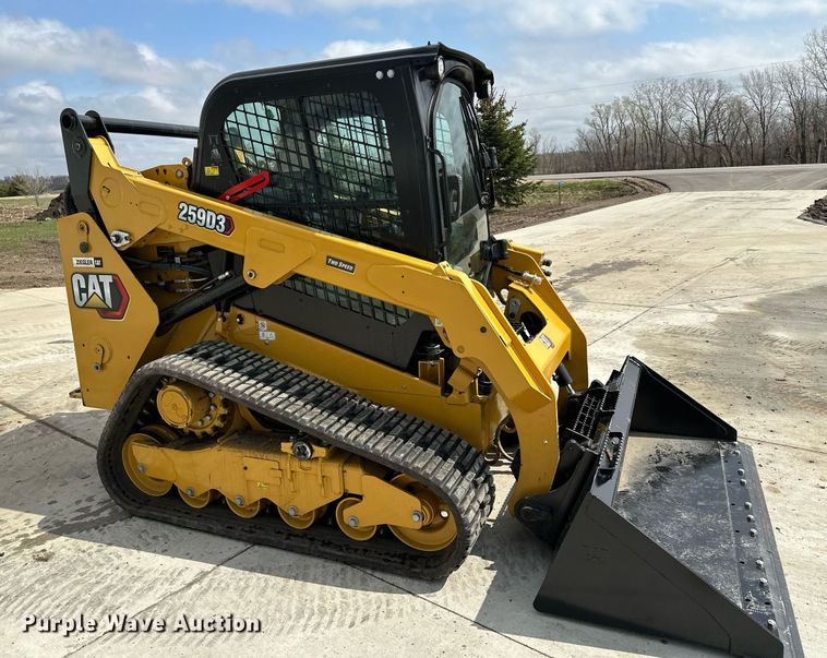 image for item KU9928 2022 Caterpillar 259D3  tracked skid steer loader