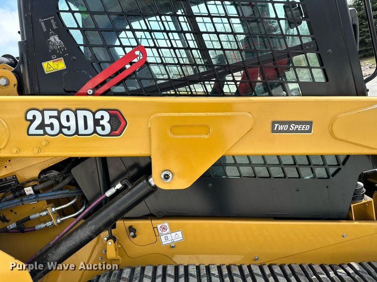 image for item KU9928 2022 Caterpillar 259D3  tracked skid steer loader
