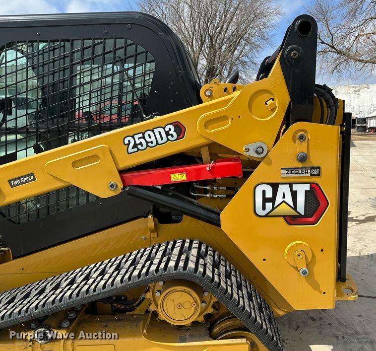 image for item KU9928 2022 Caterpillar 259D3  tracked skid steer loader