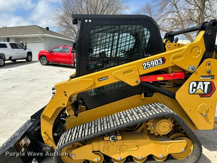 image for item KU9928 2022 Caterpillar 259D3  tracked skid steer loader