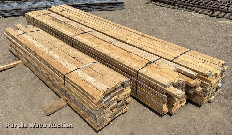image for item KX9092 Approximately 150 pieces of 2" x 4" lumber