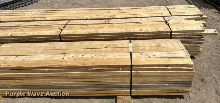 image for item KX9092 Approximately 150 pieces of 2" x 4" lumber