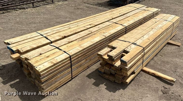 image for item KX9092 Approximately 150 pieces of 2" x 4" lumber
