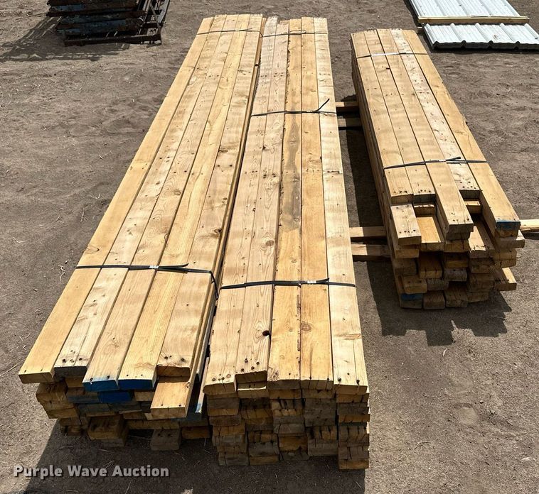 image for item KX9092 Approximately 150 pieces of 2" x 4" lumber