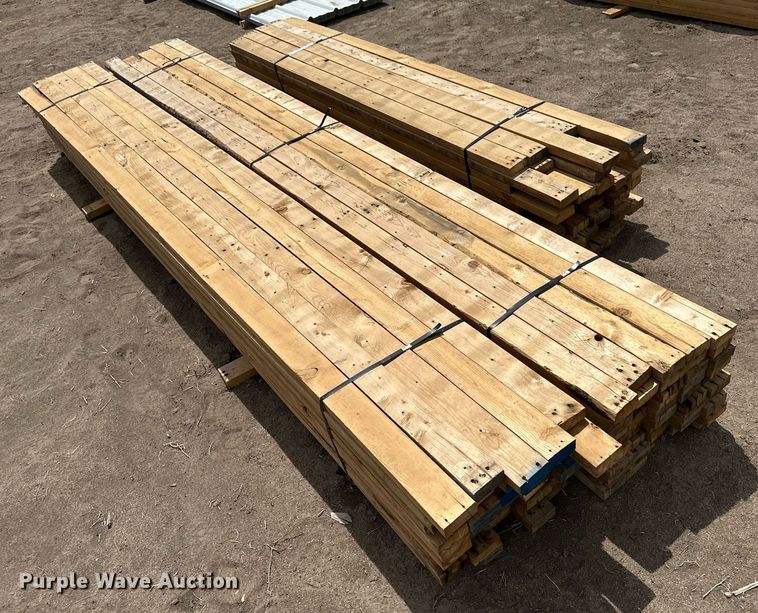 image for item KX9092 Approximately 150 pieces of 2" x 4" lumber