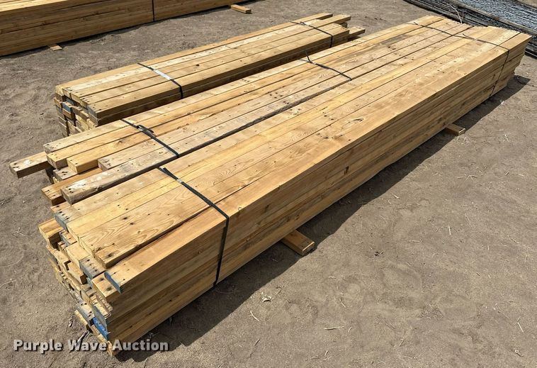 image for item KX9092 Approximately 150 pieces of 2" x 4" lumber