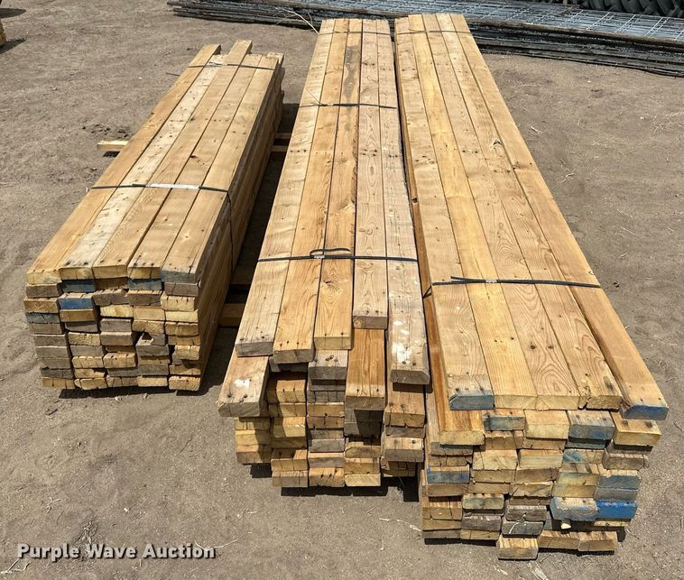image for item KX9092 Approximately 150 pieces of 2" x 4" lumber