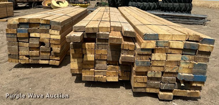 image for item KX9092 Approximately 150 pieces of 2" x 4" lumber